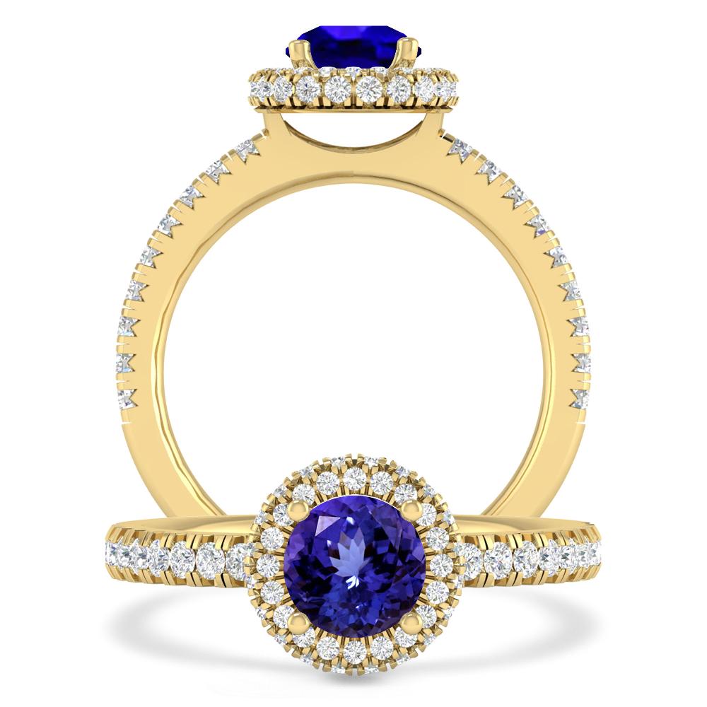 Yellow Gold - Tanzanite