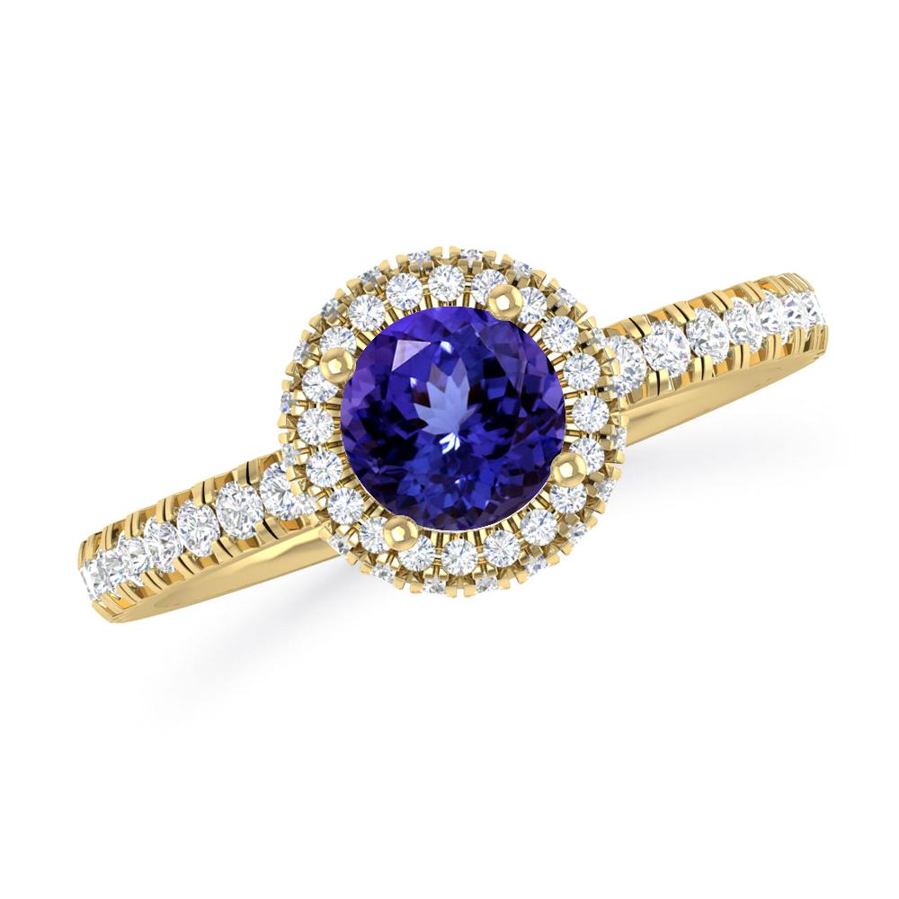 Yellow Gold - Tanzanite