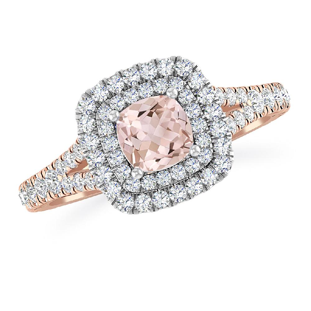 Rose Gold/White Gold - Morganite