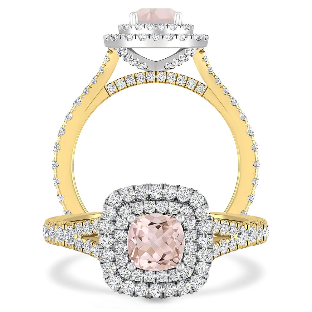 Yellow Gold/White Gold - Morganite