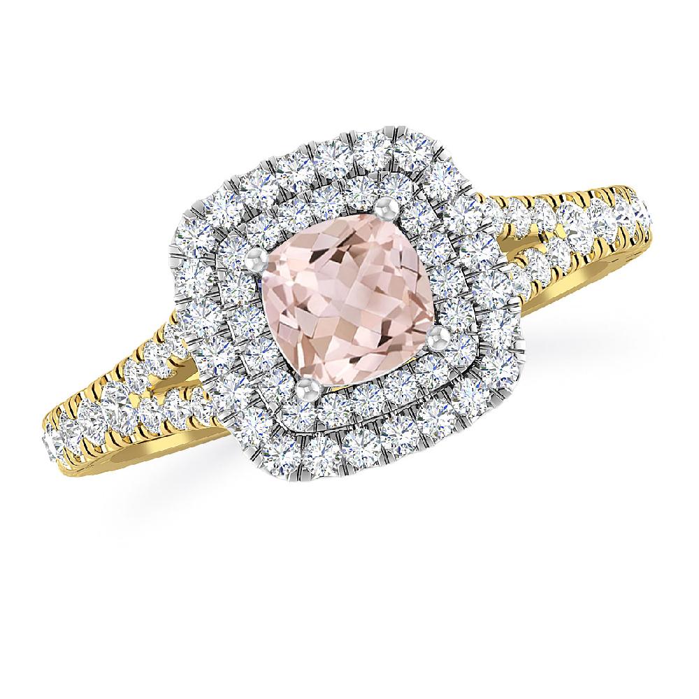 Yellow Gold/White Gold - Morganite