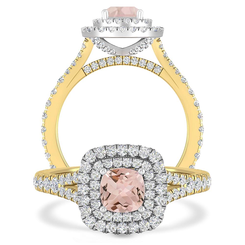 Yellow Gold/White Gold - Morganite