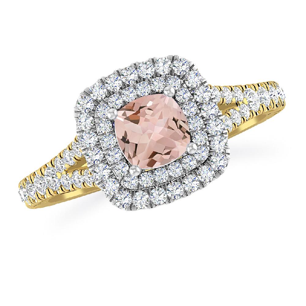 Yellow Gold/White Gold - Morganite