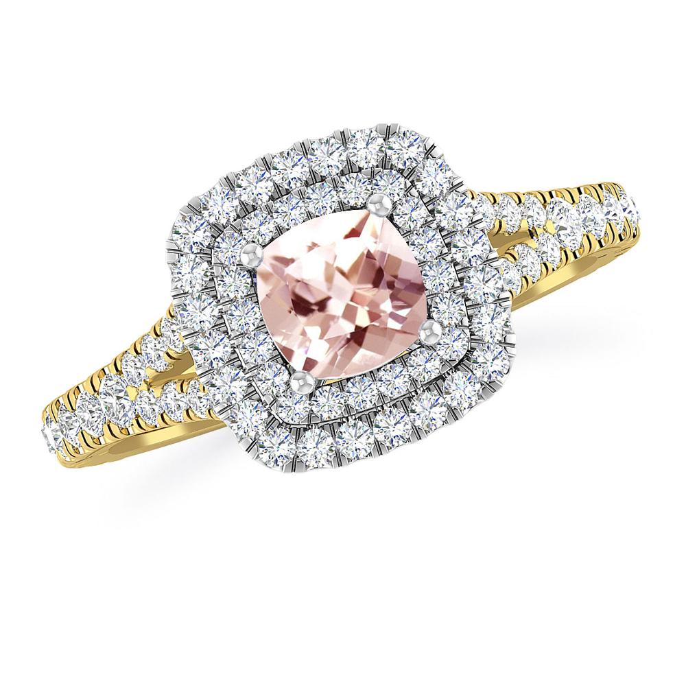 Yellow Gold/White Gold - Morganite