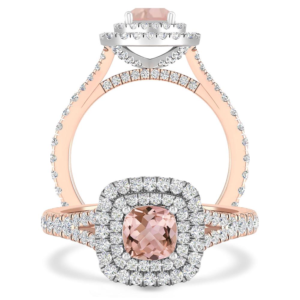 Rose Gold/White Gold - Morganite