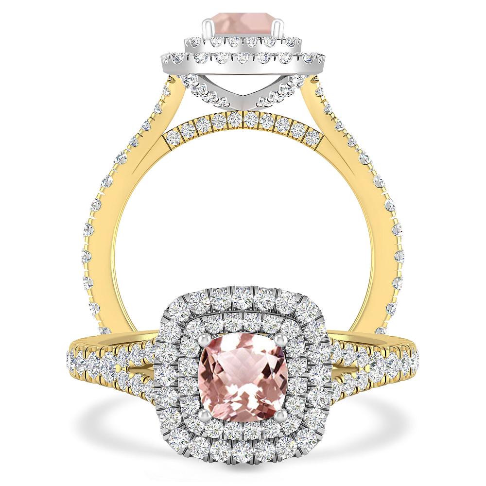 Yellow Gold/White Gold - Morganite