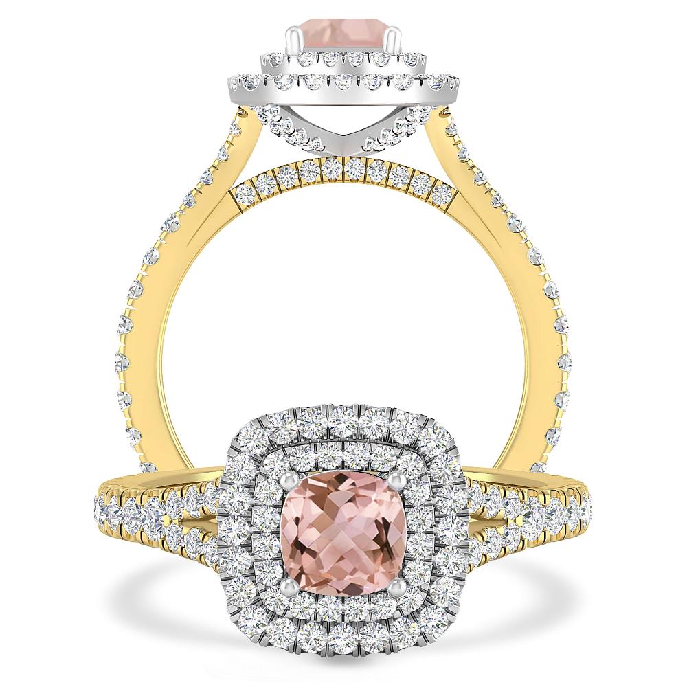 Yellow Gold/White Gold - Morganite