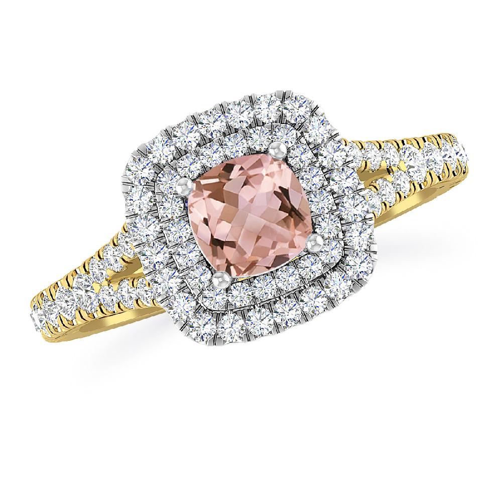 Yellow Gold/White Gold - Morganite