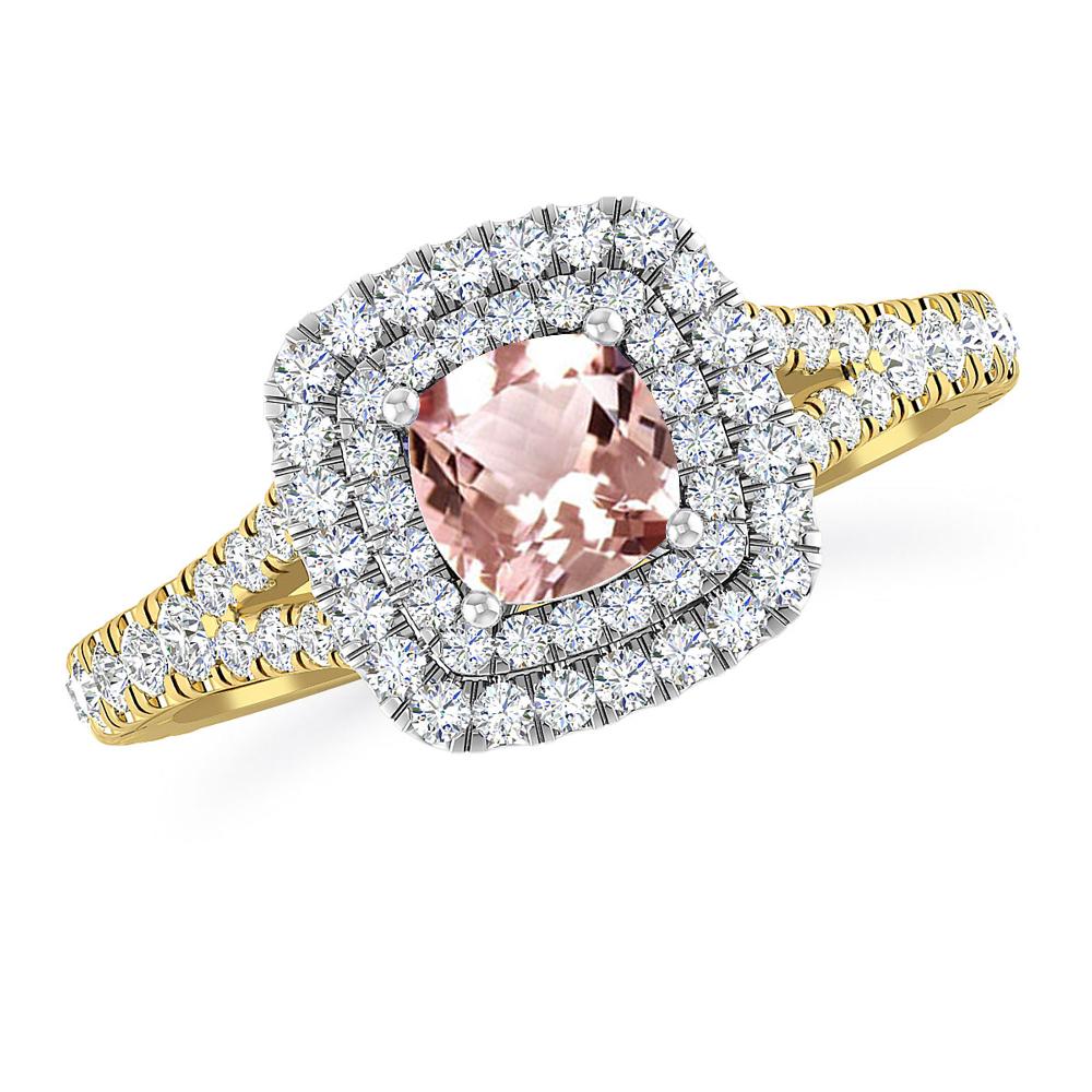 Yellow Gold/White Gold - Morganite