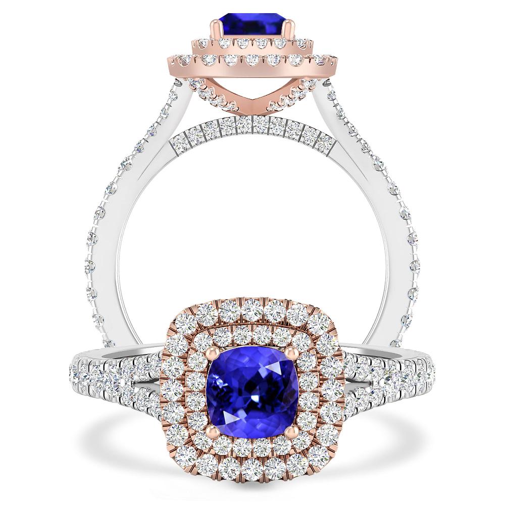 White Gold/Rose Gold - Tanzanite