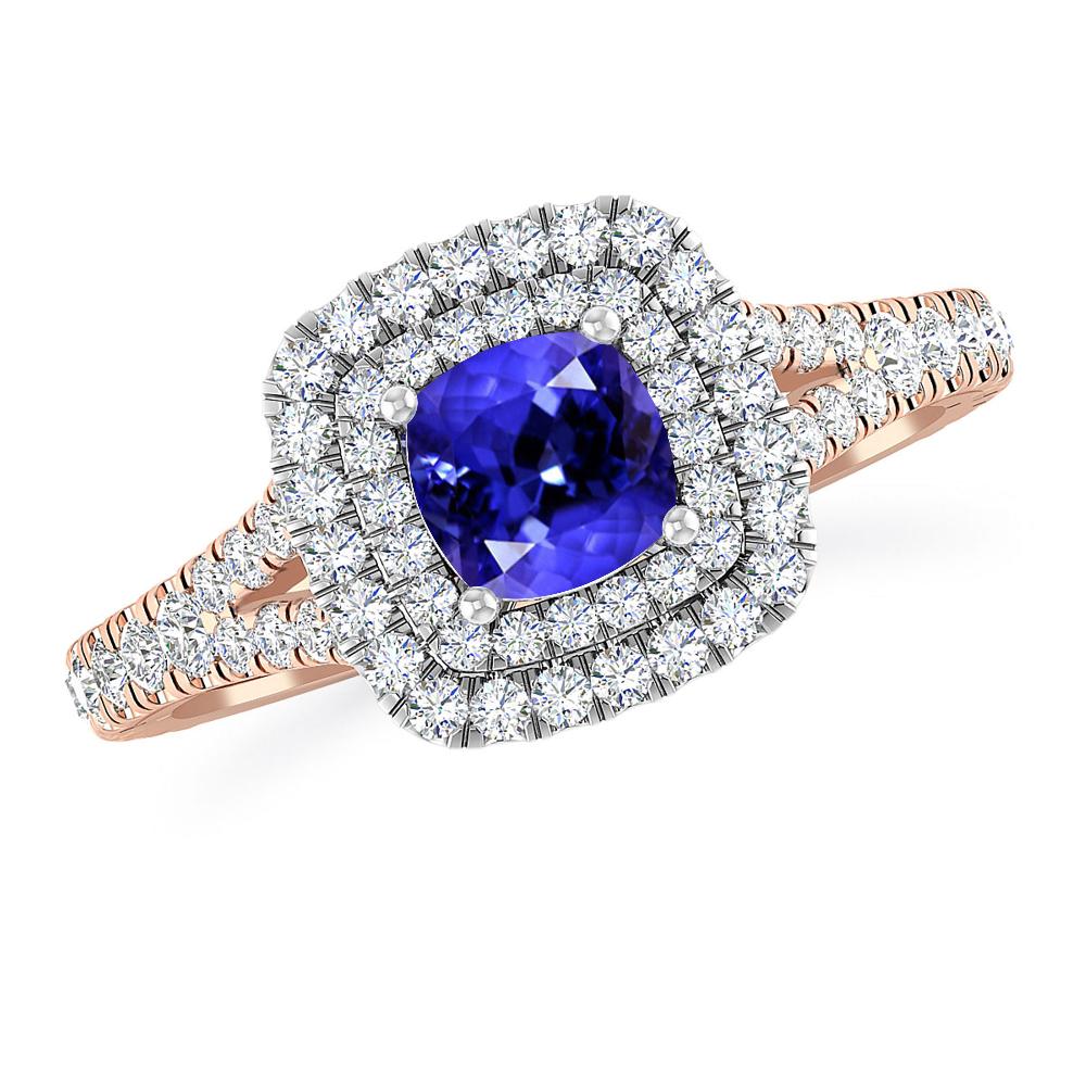 White Gold/Rose Gold - Tanzanite