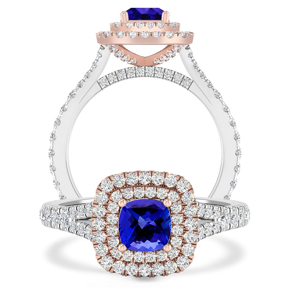 White Gold/Rose Gold - Tanzanite