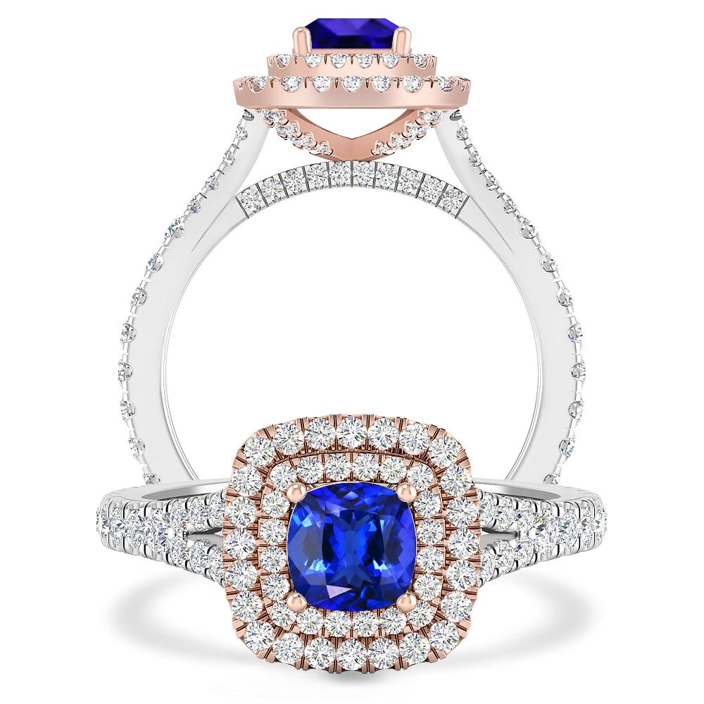 White Gold/Rose Gold - Tanzanite