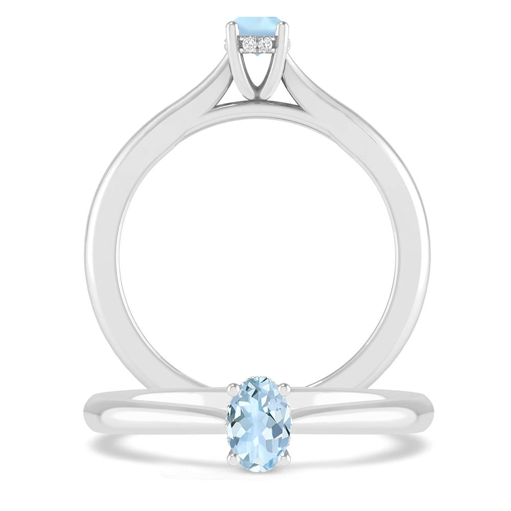 White Gold - Aquamarine