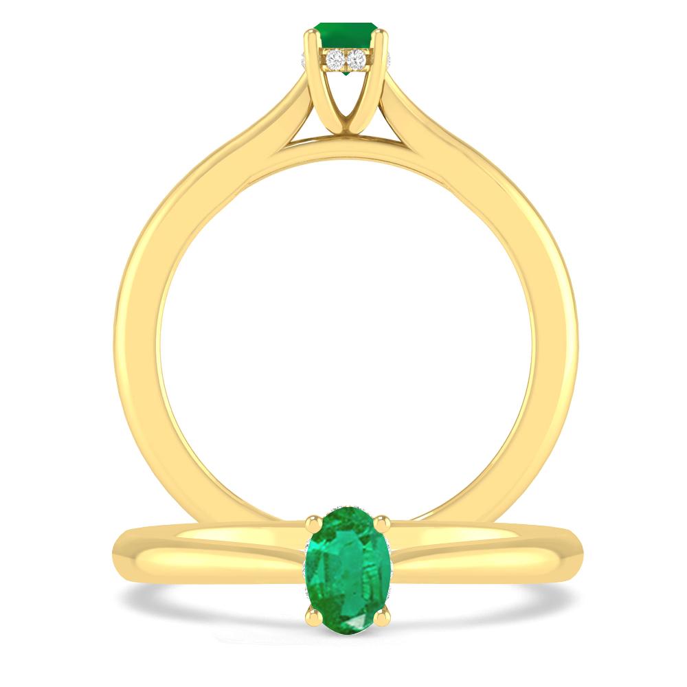 Yellow Gold - Emerald