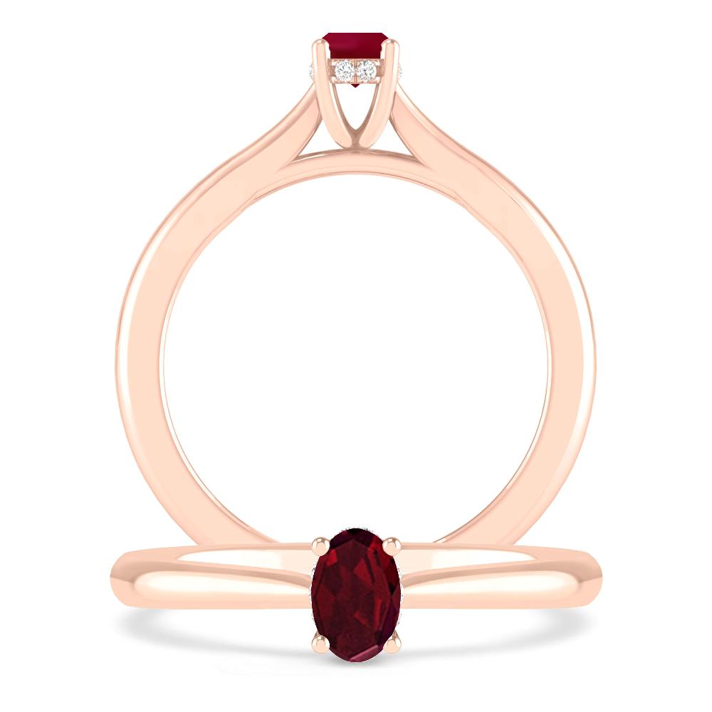 Rose Gold - Garnet