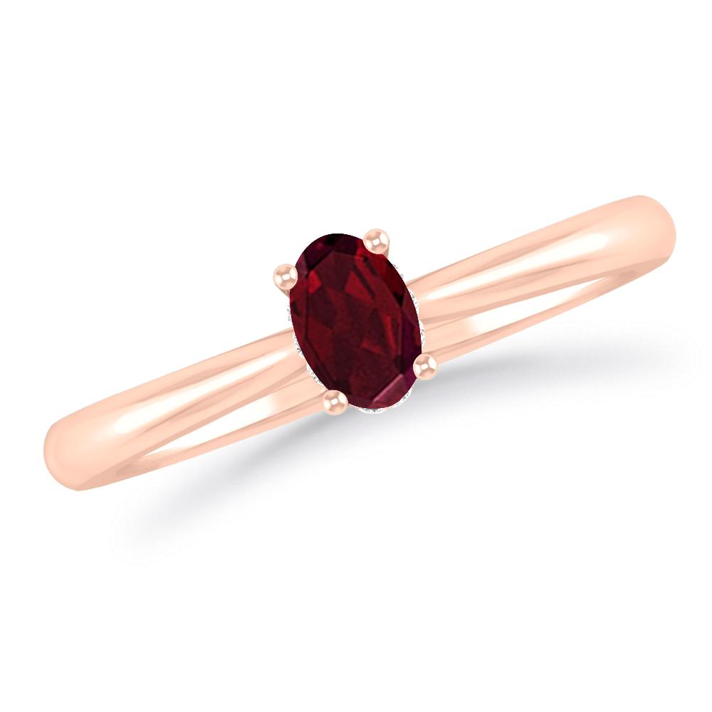 Rose Gold - Garnet