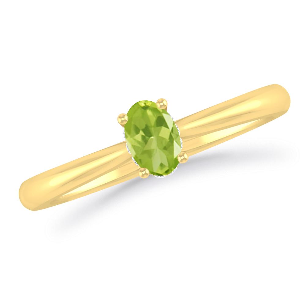 Yellow Gold - Peridot