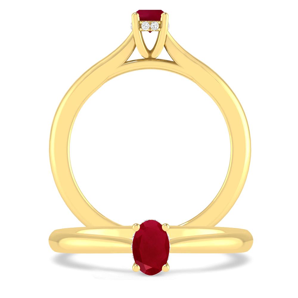 Yellow Gold - Ruby