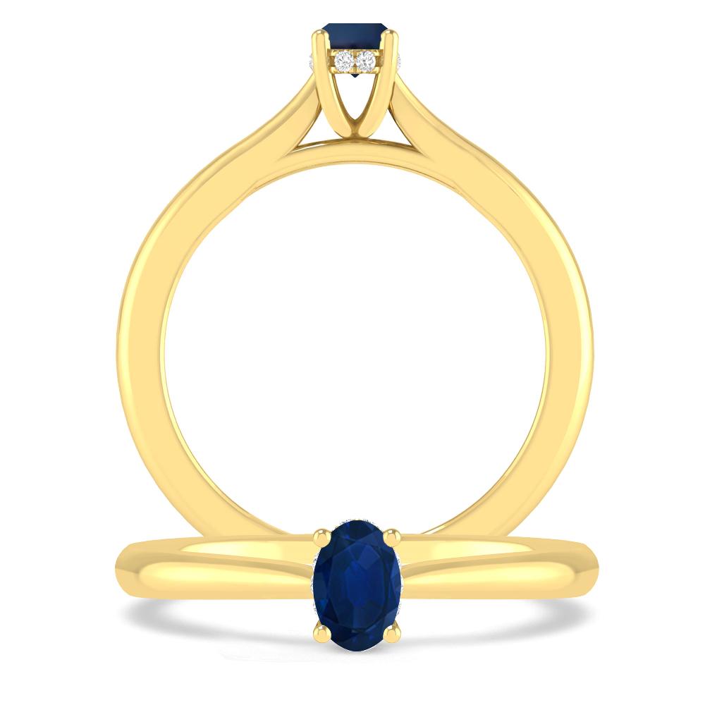 Yellow Gold - Sapphire