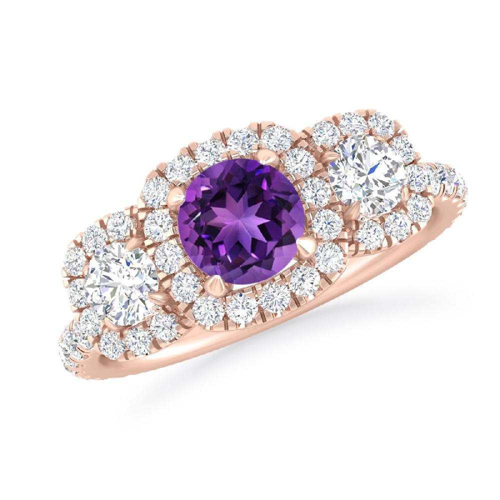 Rose Gold - Amethyst