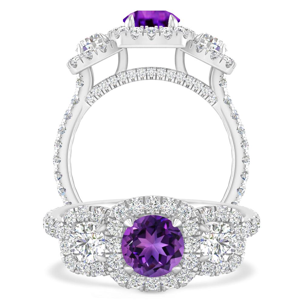 White Gold - Amethyst