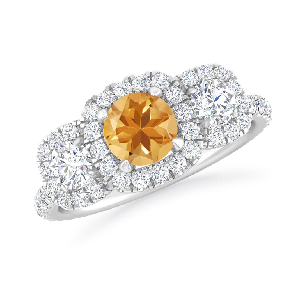 White Gold - Citrine