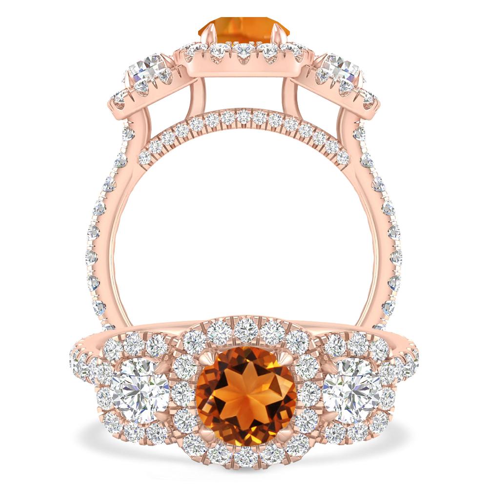 Rose Gold - Citrine