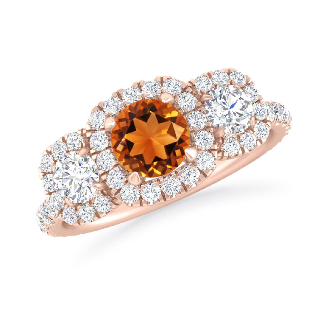 Rose Gold - Citrine