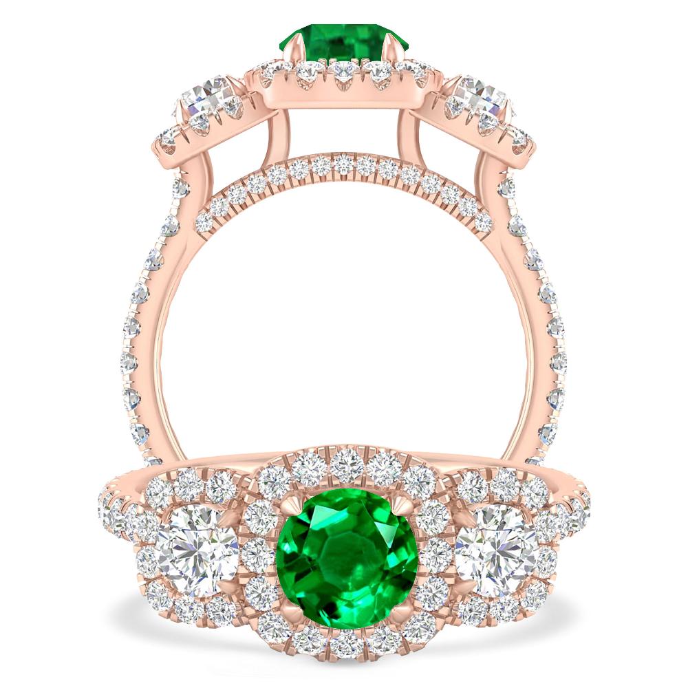 Rose Gold - Emerald