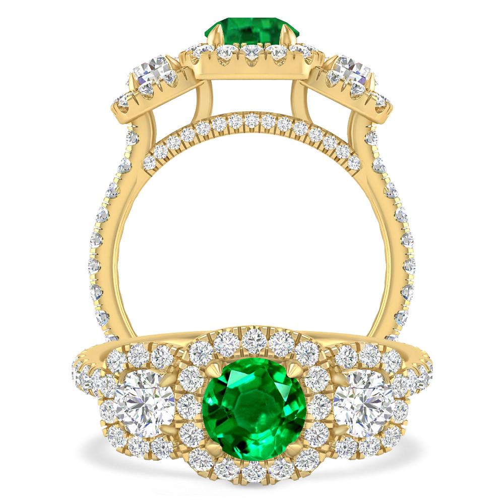 Yellow Gold - Emerald