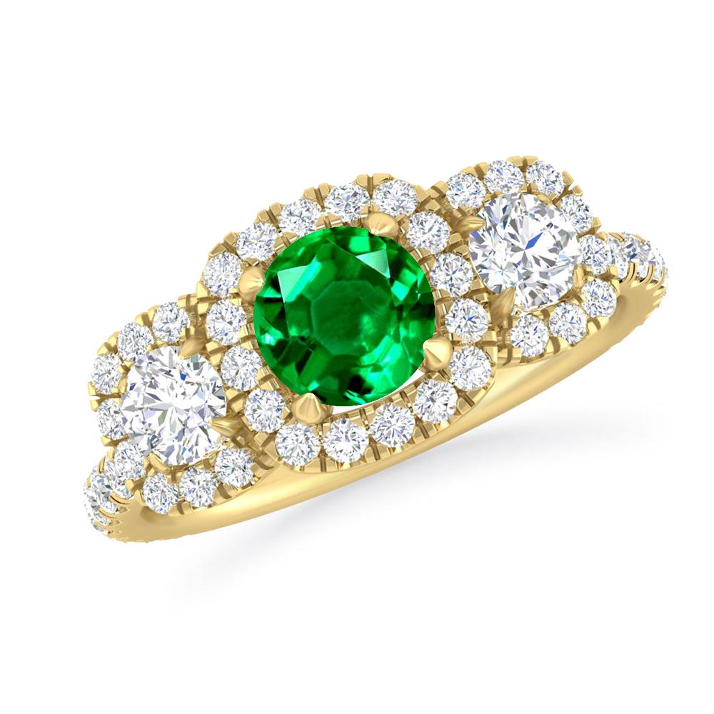 Yellow Gold - Emerald