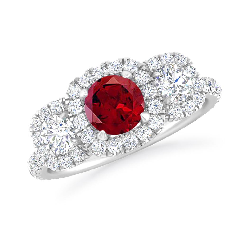 White Gold - Garnet