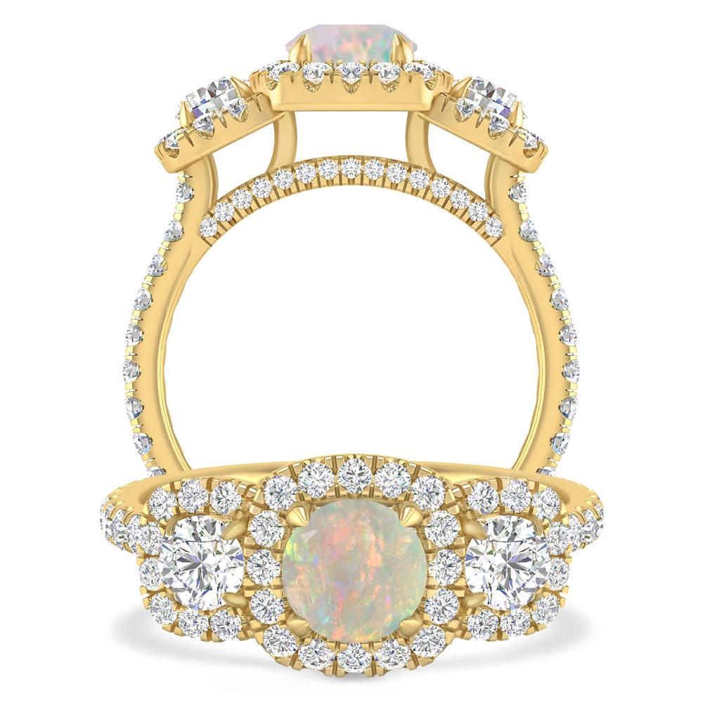 Yellow Gold - Opal