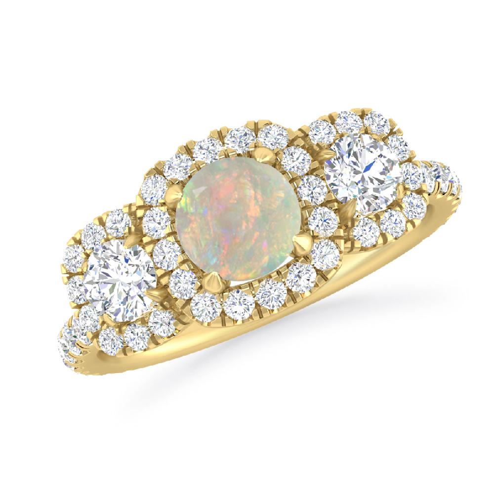 Yellow Gold - Opal