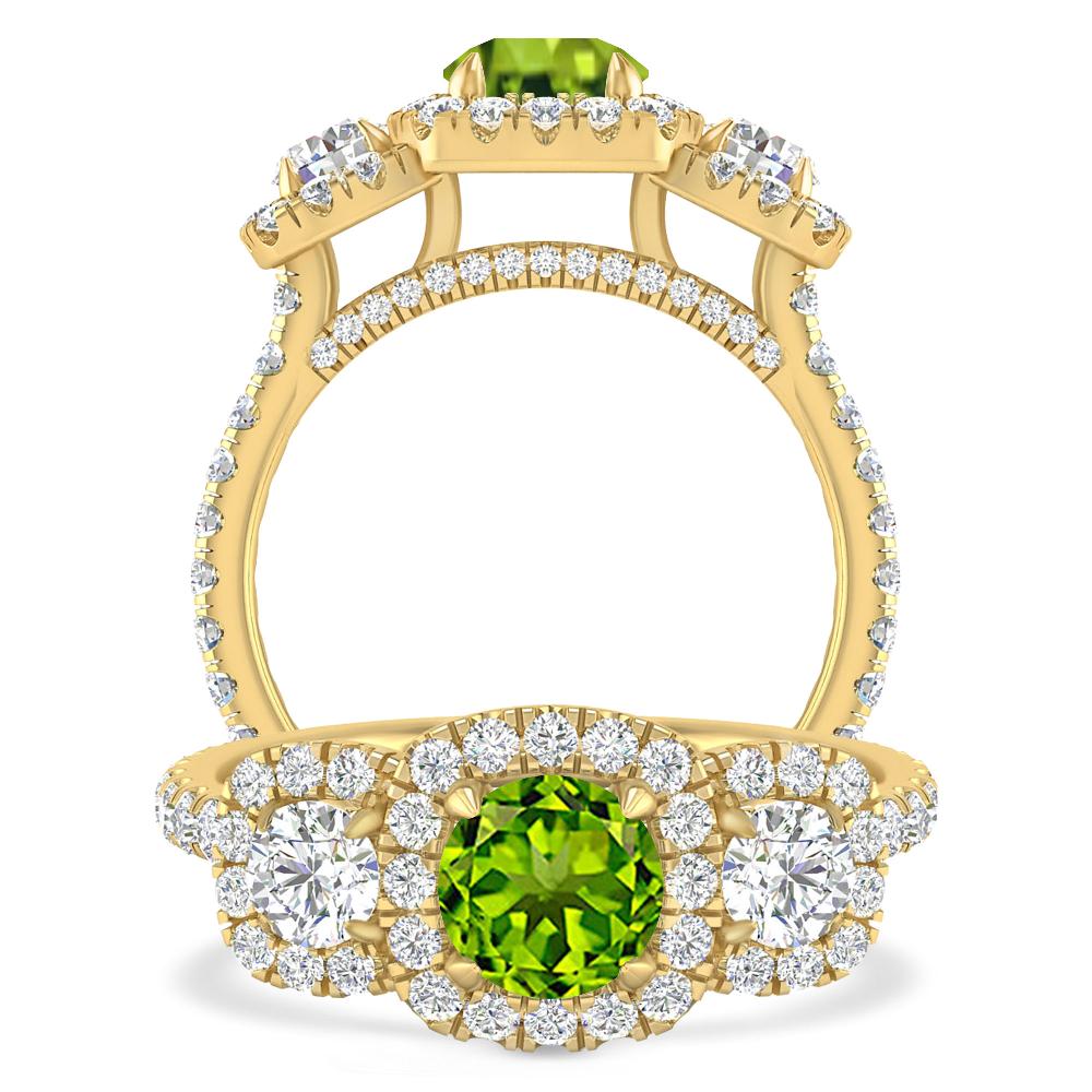 Yellow Gold - Peridot