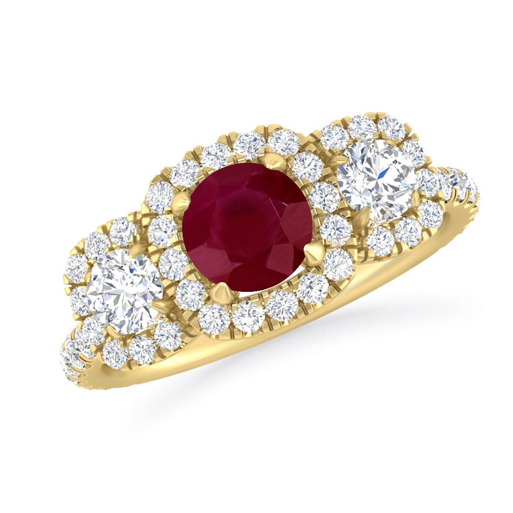 Yellow Gold - Ruby