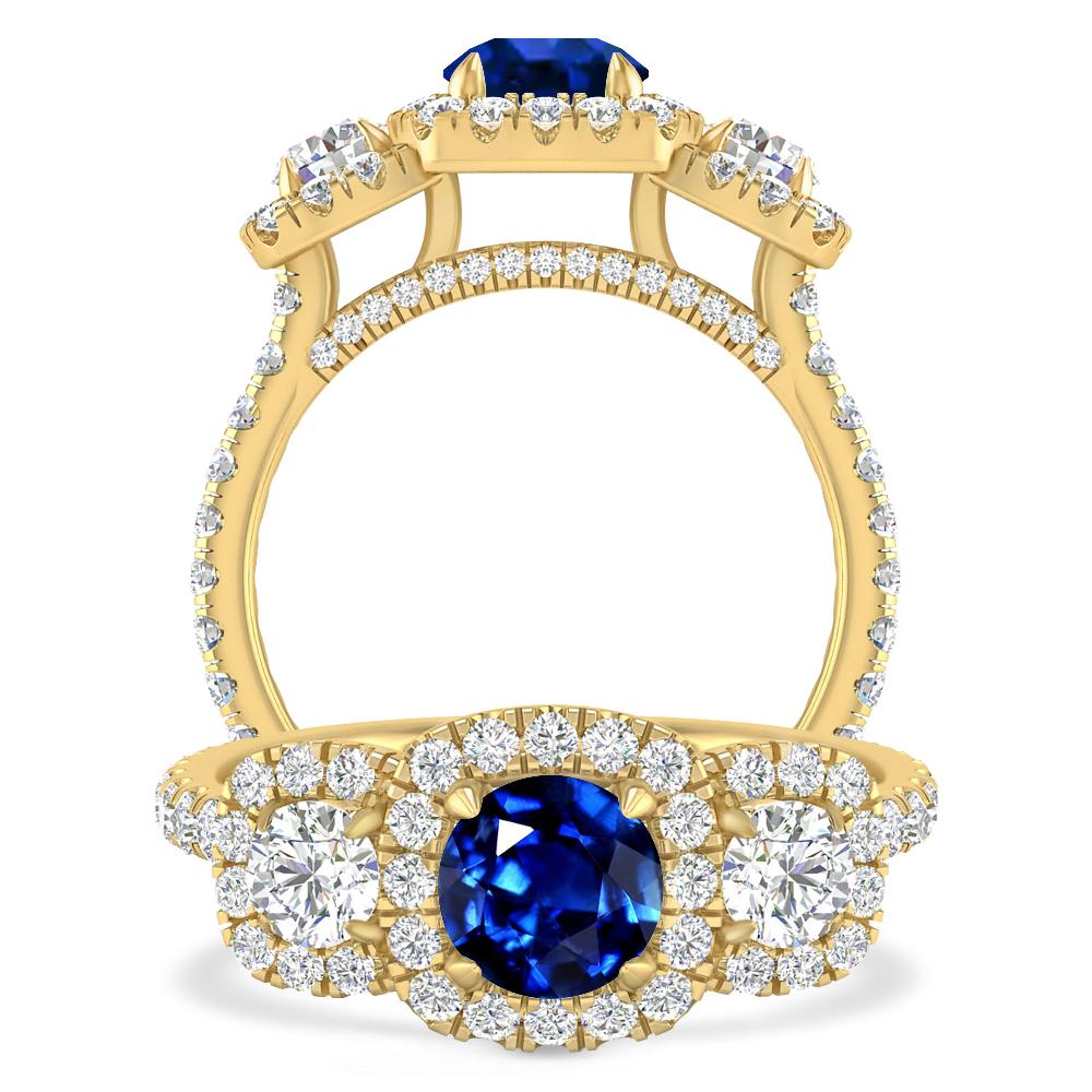 Yellow Gold - Sapphire