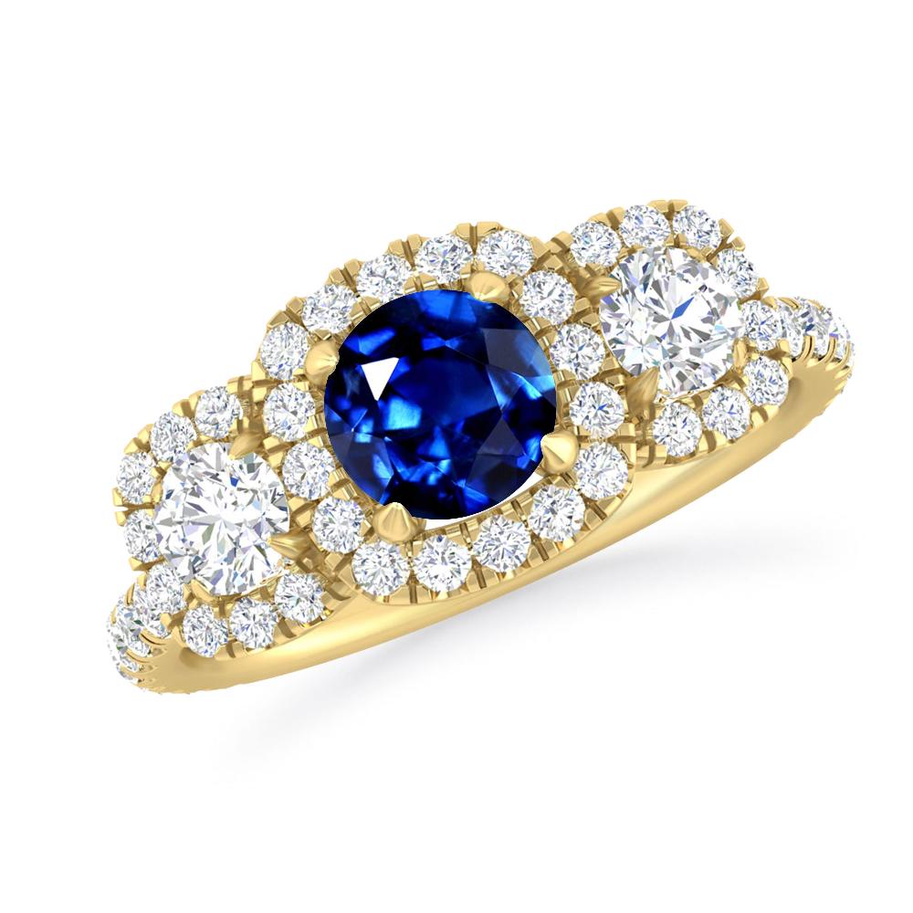 Yellow Gold - Sapphire