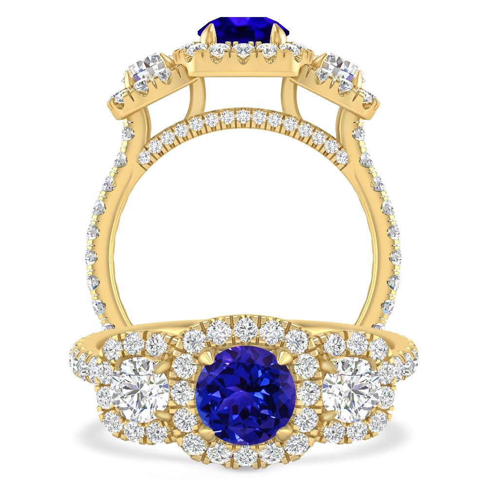 Yellow Gold - Tanzanite