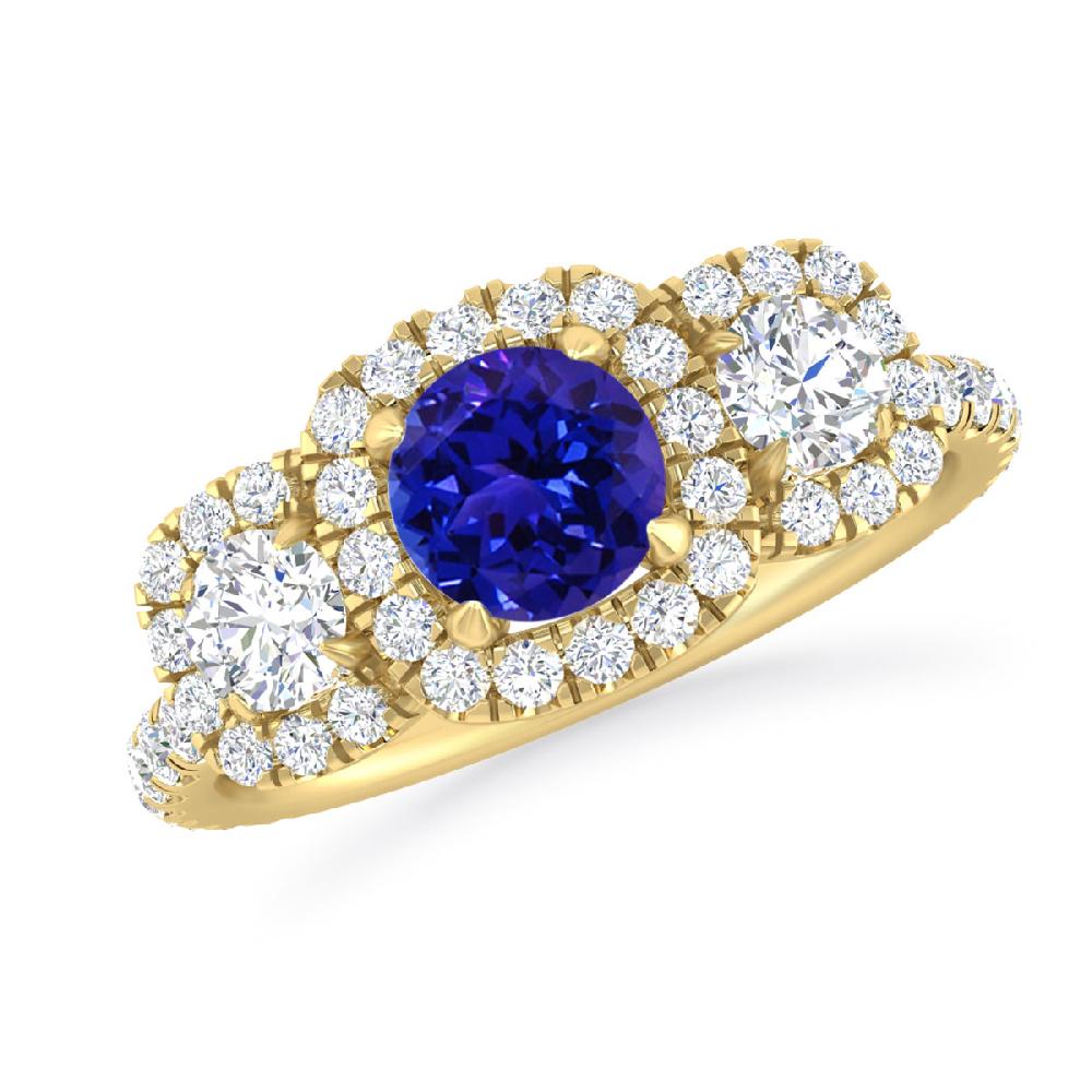 Yellow Gold - Tanzanite