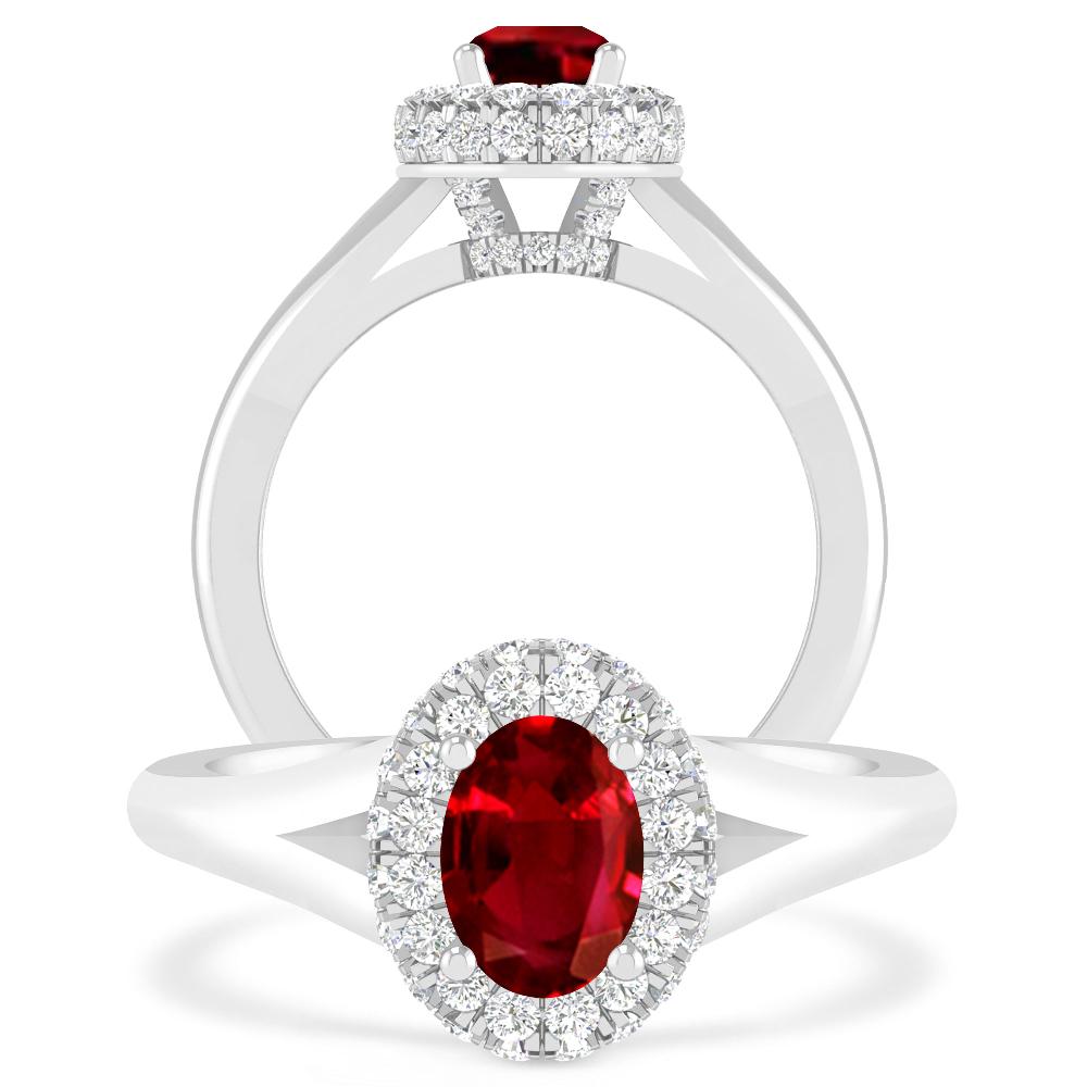 White Gold - Ruby