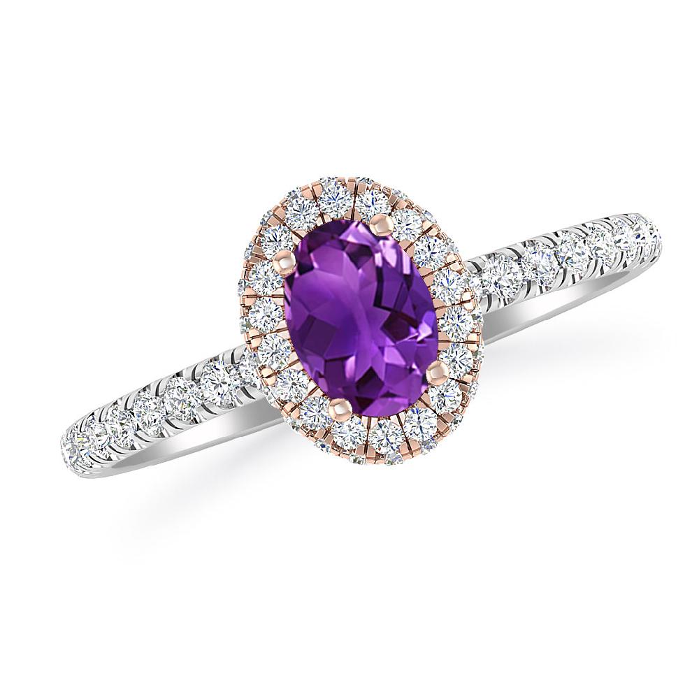 White Gold - Amethyst