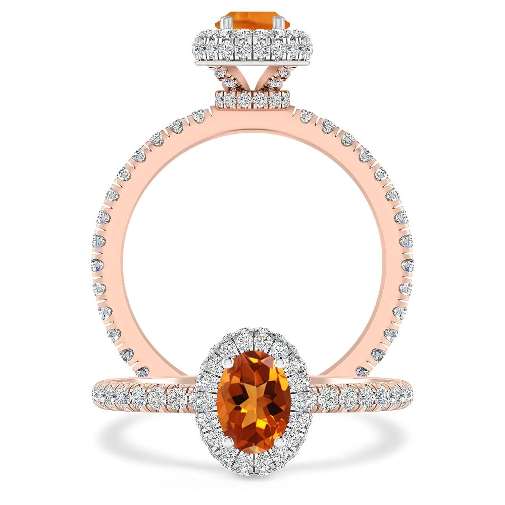 Rose Gold - Citrine