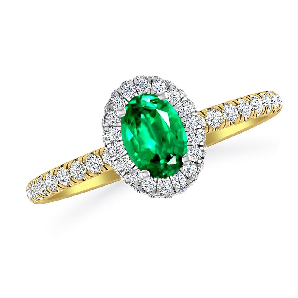 Yellow Gold - Emerald