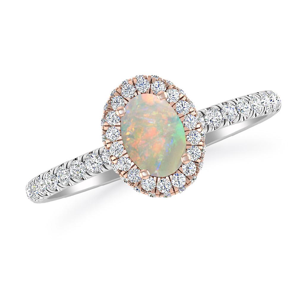 White Gold - Opal