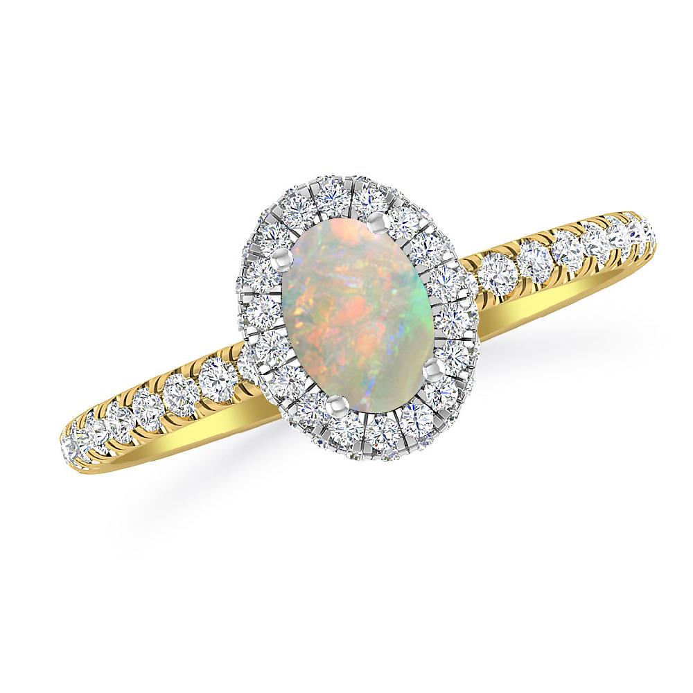 Yellow Gold - Opal