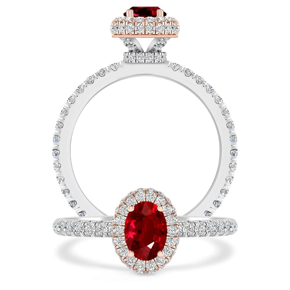 White Gold - Ruby