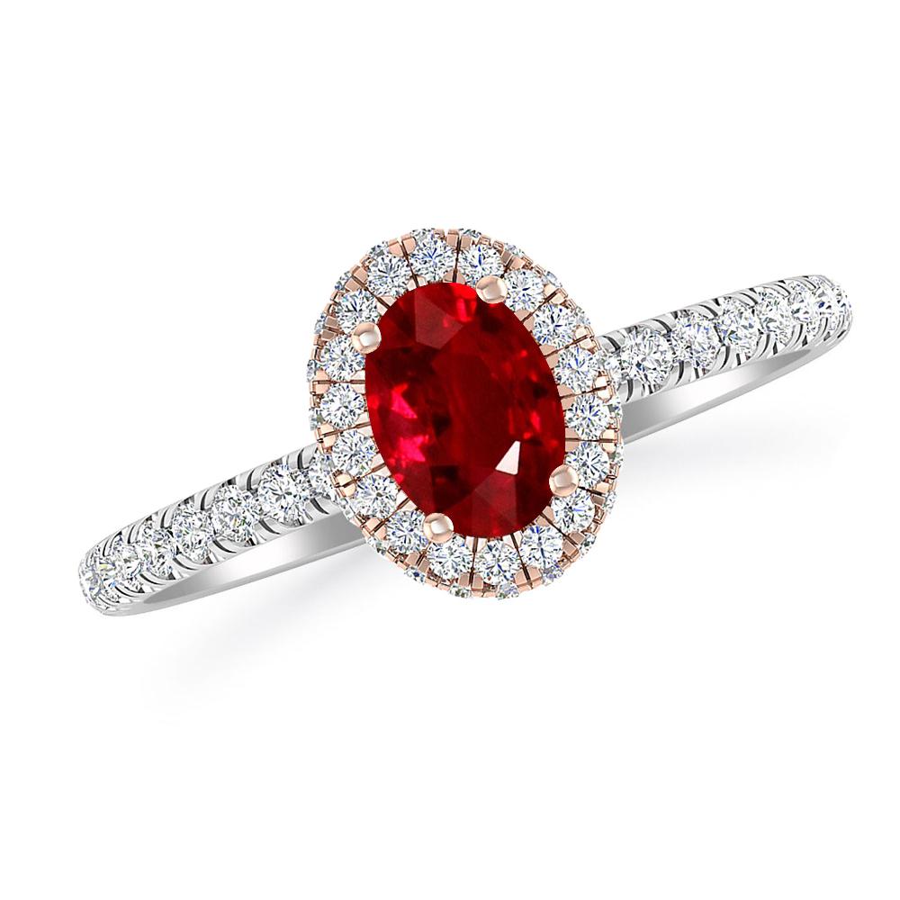 White Gold - Ruby