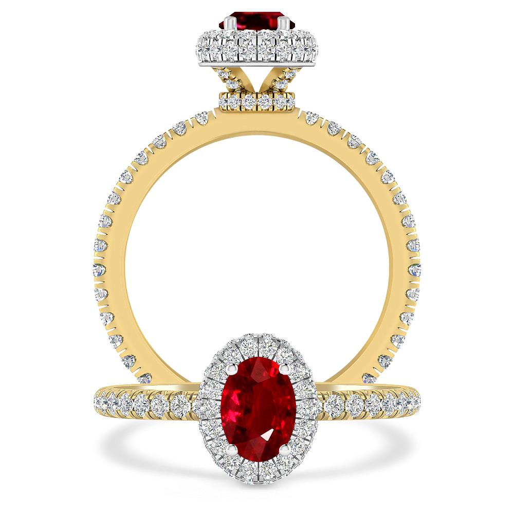 Yellow Gold - Ruby